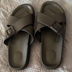 Women's Black Slide Sandals